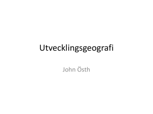 Utvecklingsgeografi