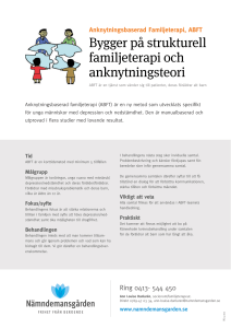 Nämndemansgården Anknytningsbaserad familjeterapi ABFT