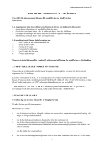 Uvadex solution for blood fraction modification PL