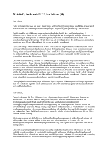 och kreditupplysningsfrågor, FiU22, 13 april 2016