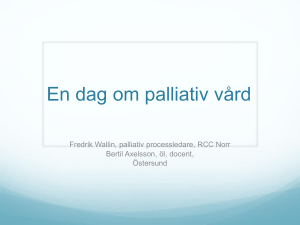 Vad är palliativ vård?