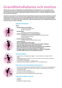 Graviditetsdiabetes och motion