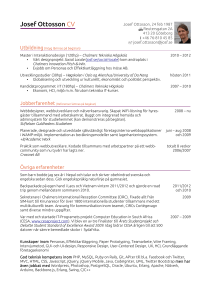 Josef Ottosson CV