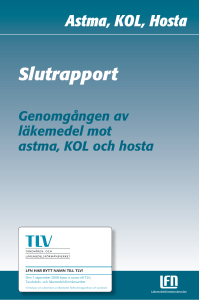 astma, KOL och hosta - Tandvårds