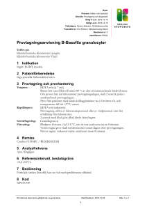 Provtagningsanvisning B