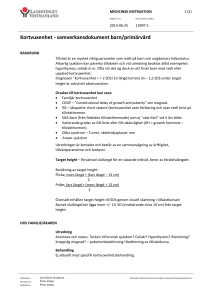 Kortvuxenhet - samverkansdokument barn/primärvård