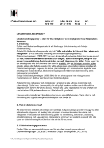 Likabehandlingspolicy