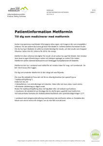 Patientinformation Metformin
