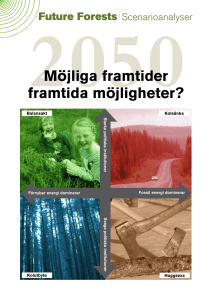 Möjliga framtider framtida möjligheter. Future Forests
