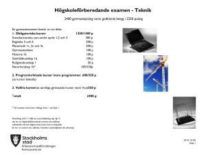 Högskoleförberedande examen - Teknik