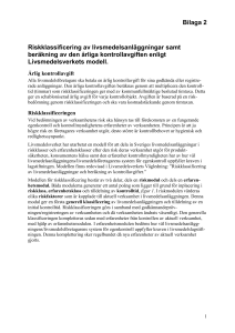 Riskklassificering av livsmedelsanläggningar och