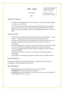 LPP – Fysik