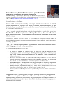 Pharmacokinetic and pharmacodynamic aspects on opioid