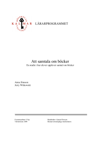 Att samtala om böcker