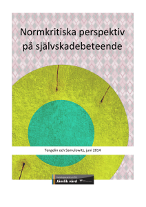 Normkritiska perspektiv på självskadebeteende