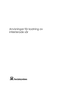 Anvisningar för kodning av infekterade sår