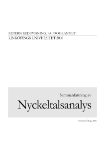Sammanfattning av - IEI - Linköpings universitet