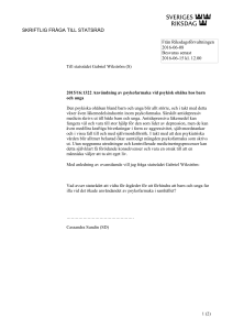2015/16:1322 Användning av psykofarmaka vid psykisk ohälsa hos
