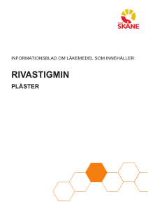 Rivastigmin, plåster