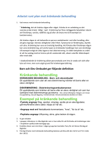 Arbetet runt plan mot kränkande behandling Vad menas med
