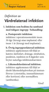 Vårdrelaterad infektion