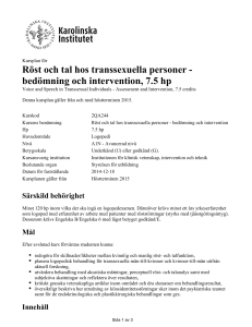 Röst och tal hos transsexuella personer
