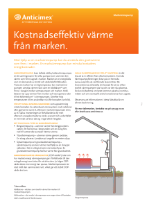Kostnadseffektiv värme från marken.