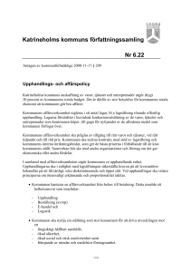 Kommunal Författningssamling \(KFS\) nr