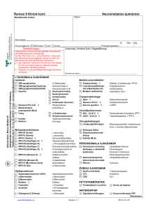 Klinisk kemi 8 Neurometabola sjukdomar