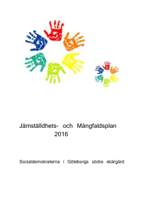 Mål 2016--2018 - Socialdemokraterna