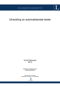 EXAMENSARBETE