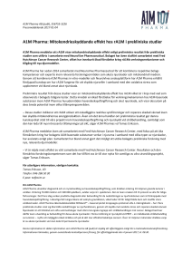 A1M Pharma: Mitokondrieskyddande effekt hos rA1M i prekliniska