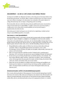 Jämställdhet - Skaraborgs Kommunalförbund