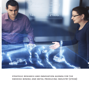 Strategic research and innovation agenda for the Swedish