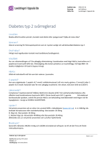 Diabetes typ 2 svårreglerad