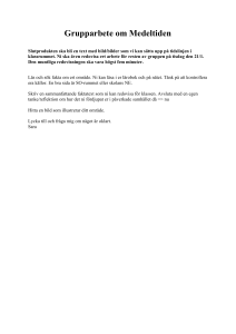 Grupparbete om Medeltiden