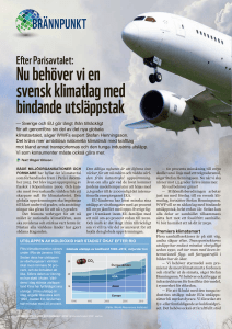 Nu behöver vi en svensk klimatlag med bindande utsläppstak