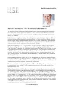 Herbert Blomstedt – de musikaliska konsterna