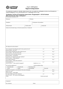 Öppenpsykiatri - egen vårdbegäran.Karlstad doc