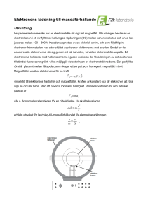 Elektronens laddning-till