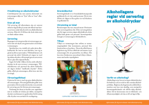 Alkohollagens regler vid servering av alkoholdrycker