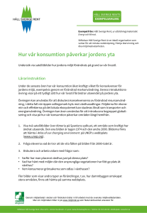 Hur vår konsumtion påverkar jordens yta