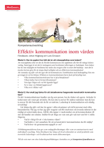 Effektiv kommunikation inom vården