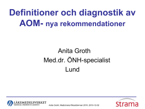 Definitioner och diagnostik av