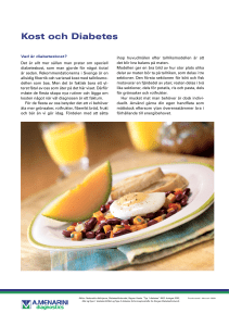 Kost och Diabetes - Menarini Diagnostics
