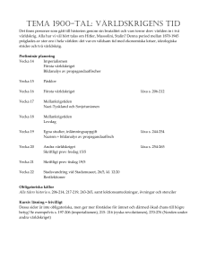 Mål att uppnå efter genomgången kurs