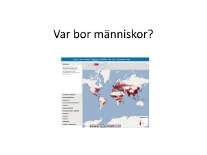 Var bor människor?