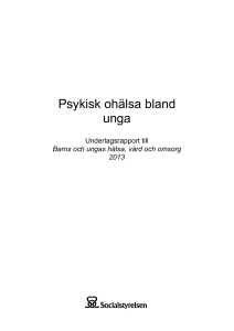 Psykisk ohälsa bland unga