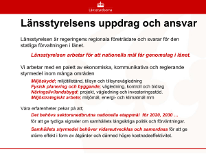 Länsstyrelsen inledning Avfallsförebyggande arbete