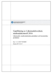 Rapport från Läkemedelsverket